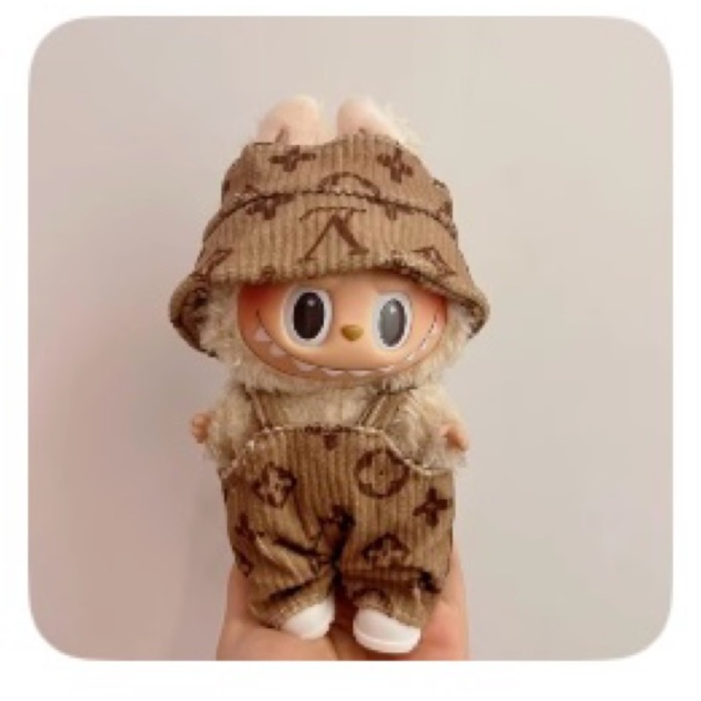 Stylish Labubu designer outfit with matching Hat